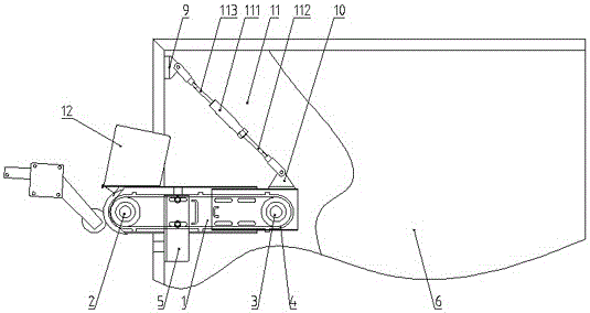 Granary fruit cluster conveying device