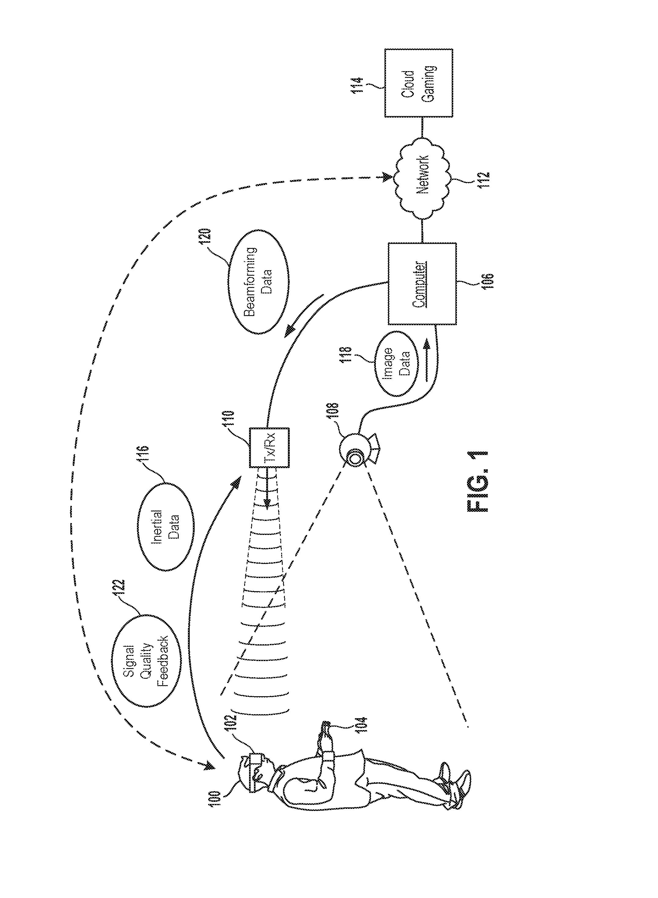 Wireless Head Mounted Display with Differential Rendering and Sound Localization