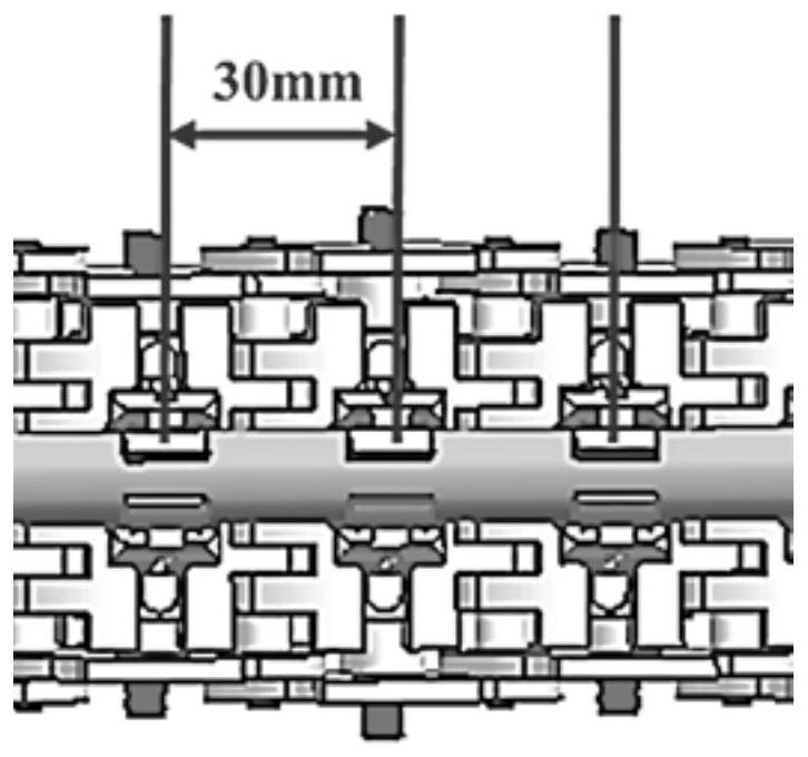 Barrier-free channel building method and device for silkworm foot-like inspection robot