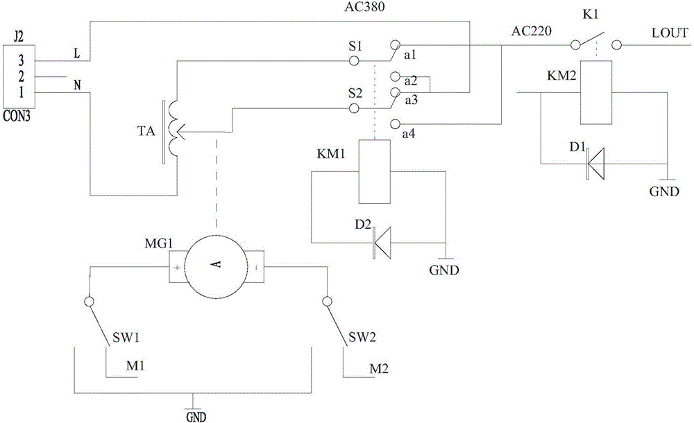 Voltage regulating device and power supply system