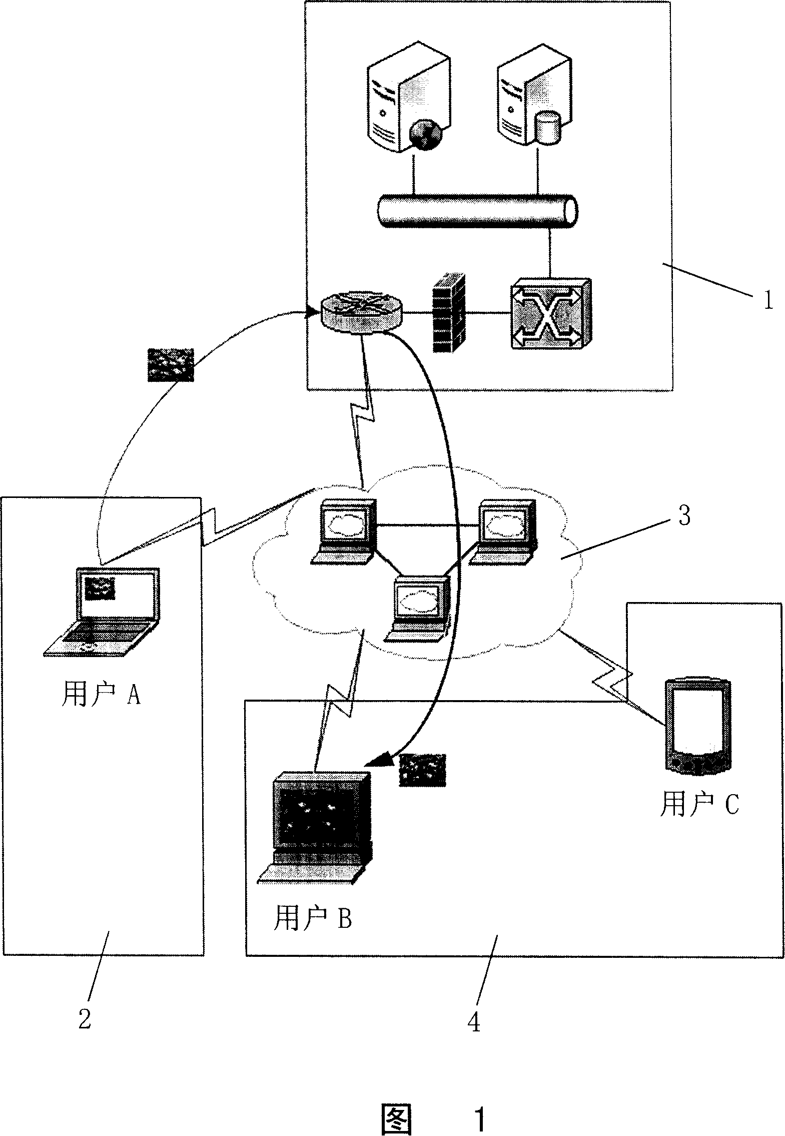 Method and system for remotely playing slide photos by using computer background