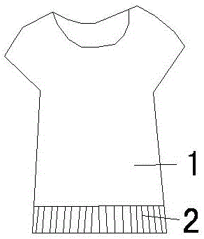 Ultraviolet-resistant T-shirt with rubber band