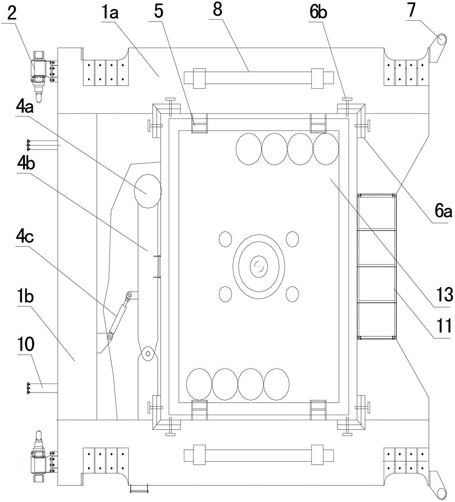 BOP (blowout preventer) storage and transportation device for deep sea float type drilling well