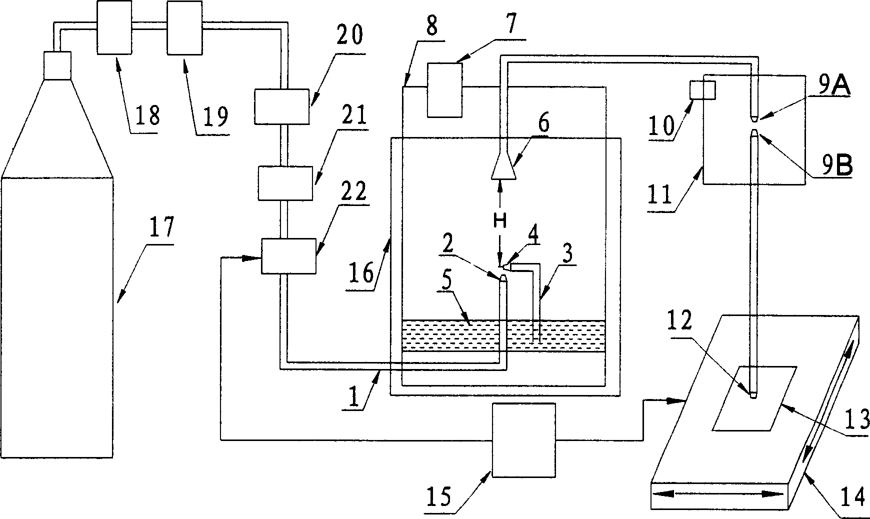 Electronic device for direct slurry atomization and deposition