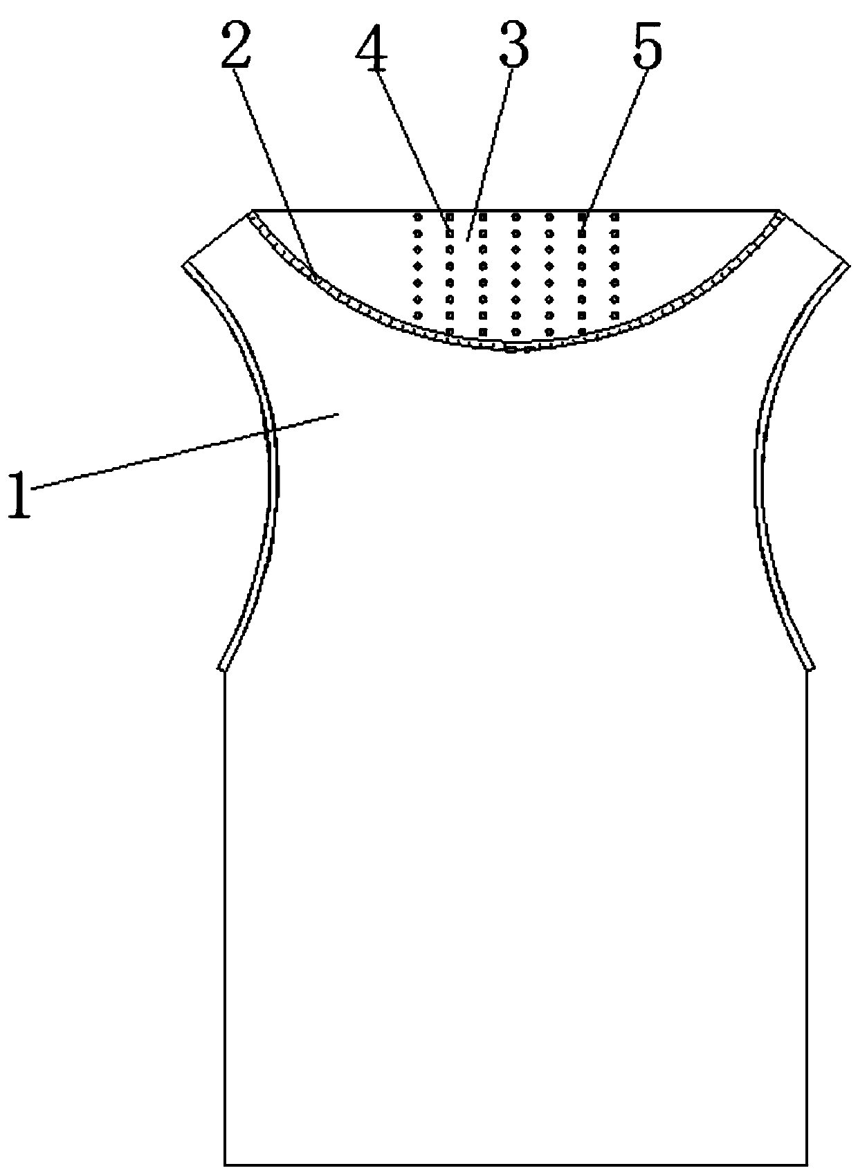 Breathable sports vest with high perspiration property