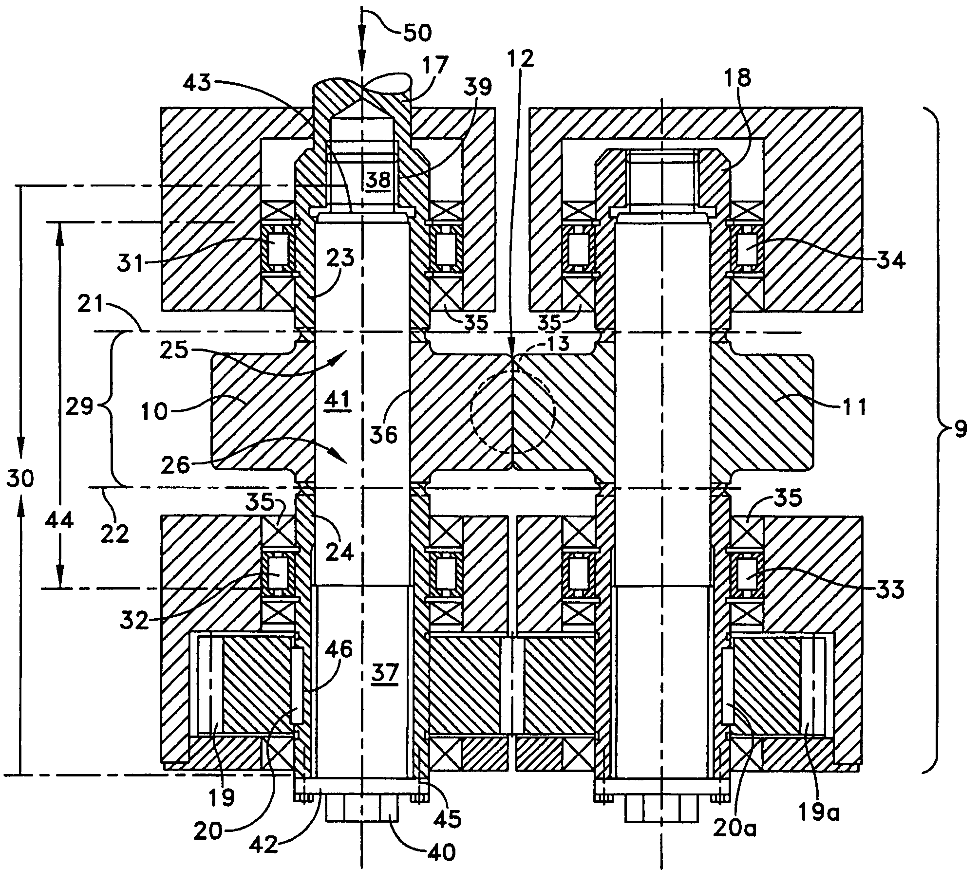 Powder compacting machine