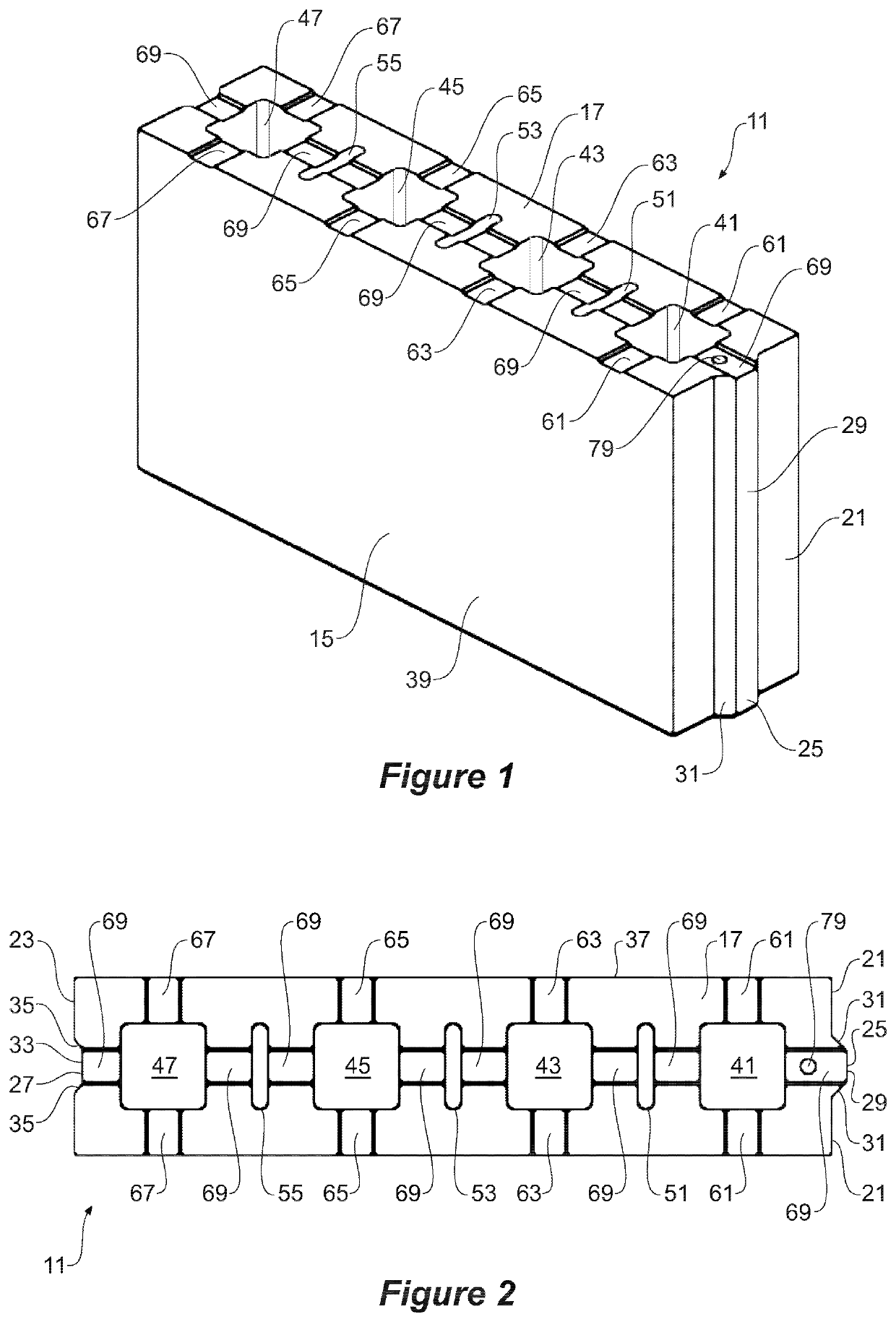 Block for use in automated building construction