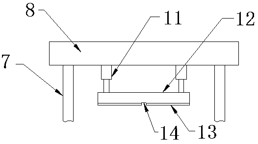 Clamp for clamping material head of mould