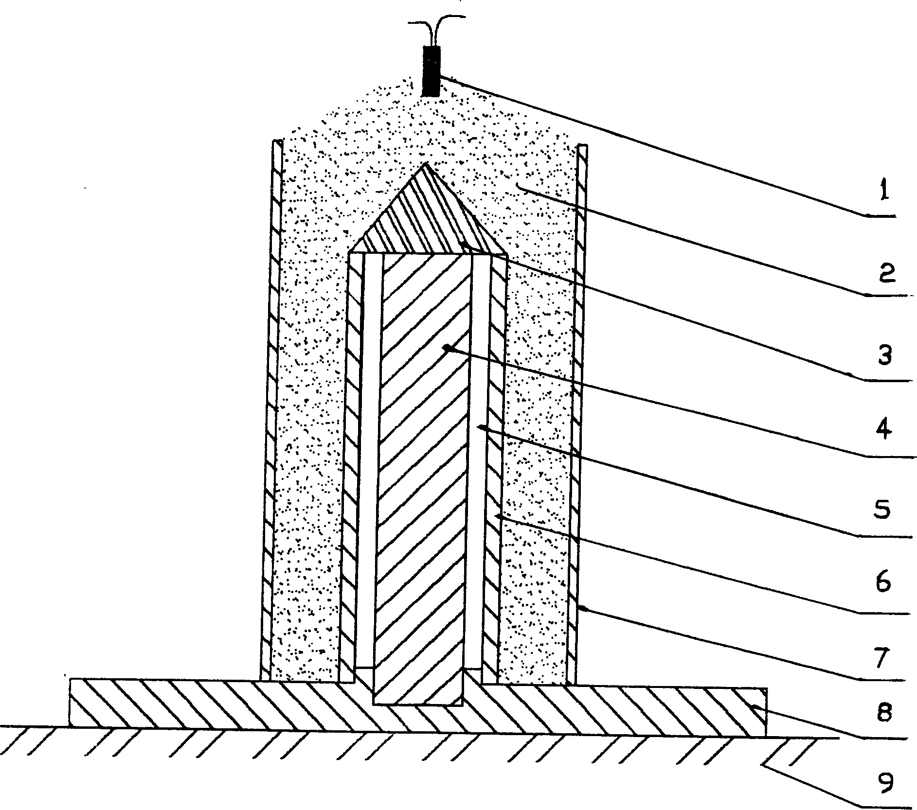 Production method of fully coated copper core composite rod