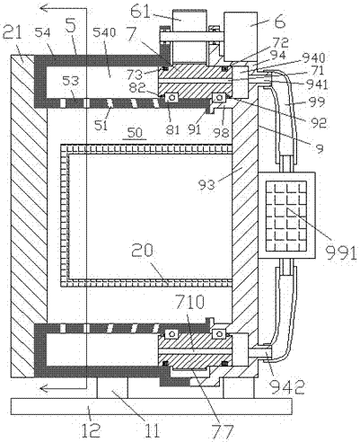 A hydraulically driven lifting medical ozone disinfection cabinet device