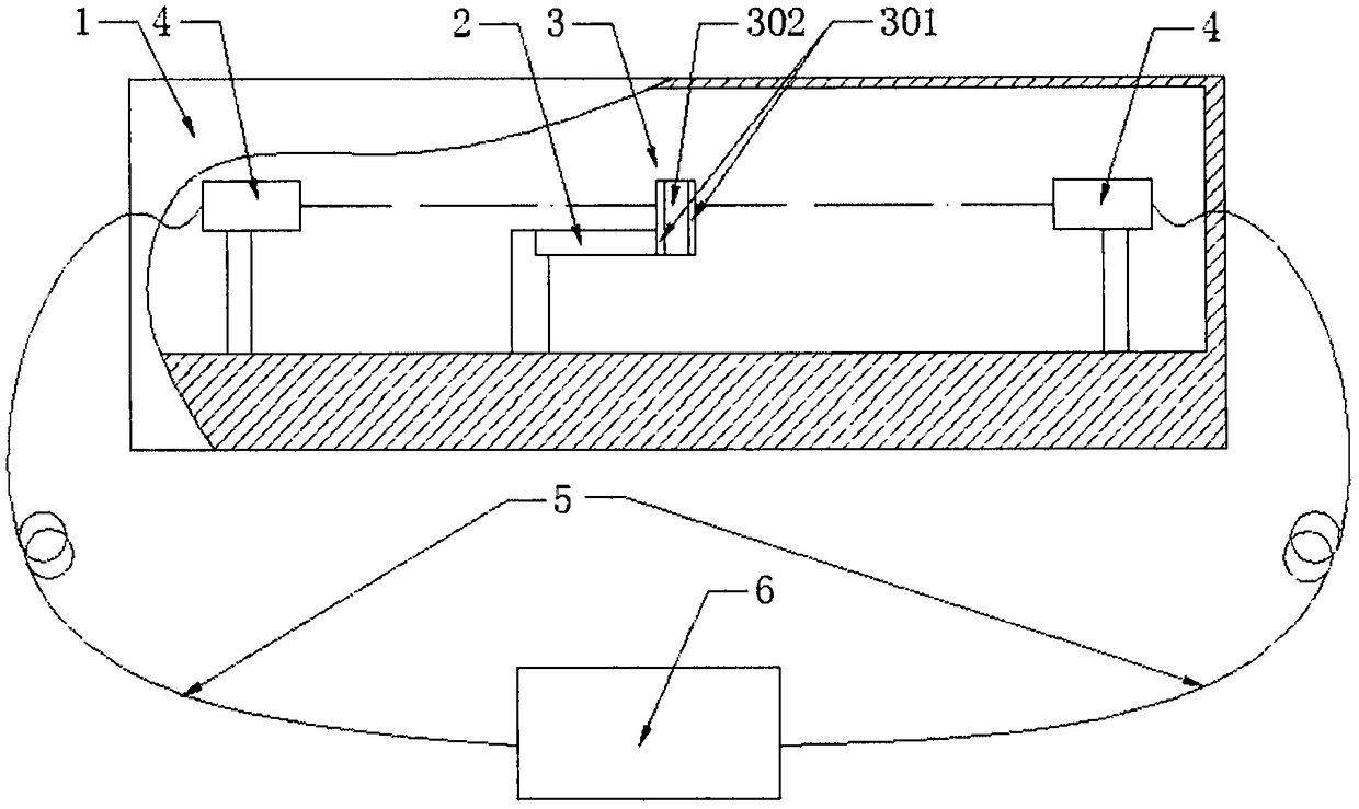 Weak magnetic sensor and magnetic field measurement method based on magneto-optical coupling