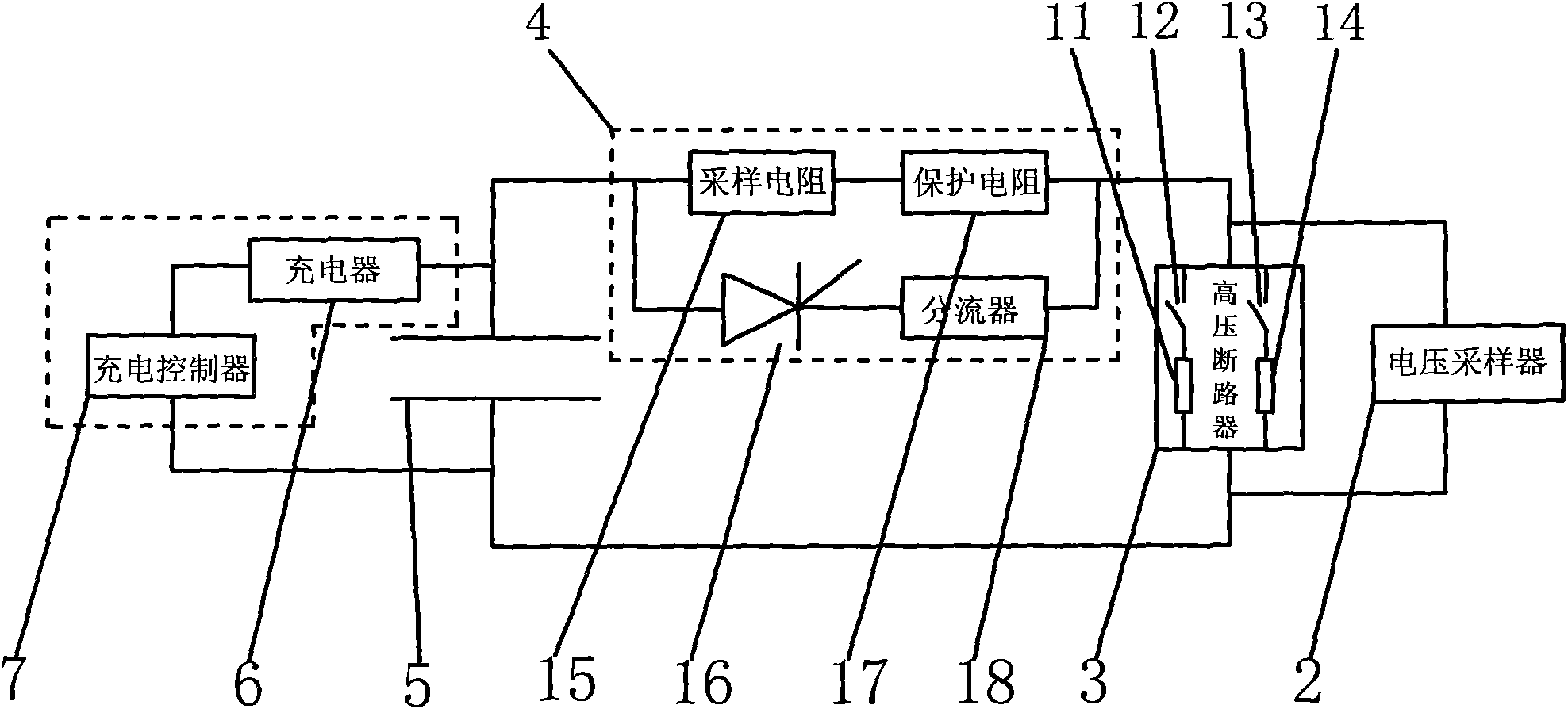 Device and method for measuring dynamic resistance of high-voltage circuit breaker