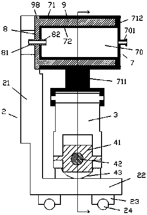 A mobile air-conditioning condensate discharge device