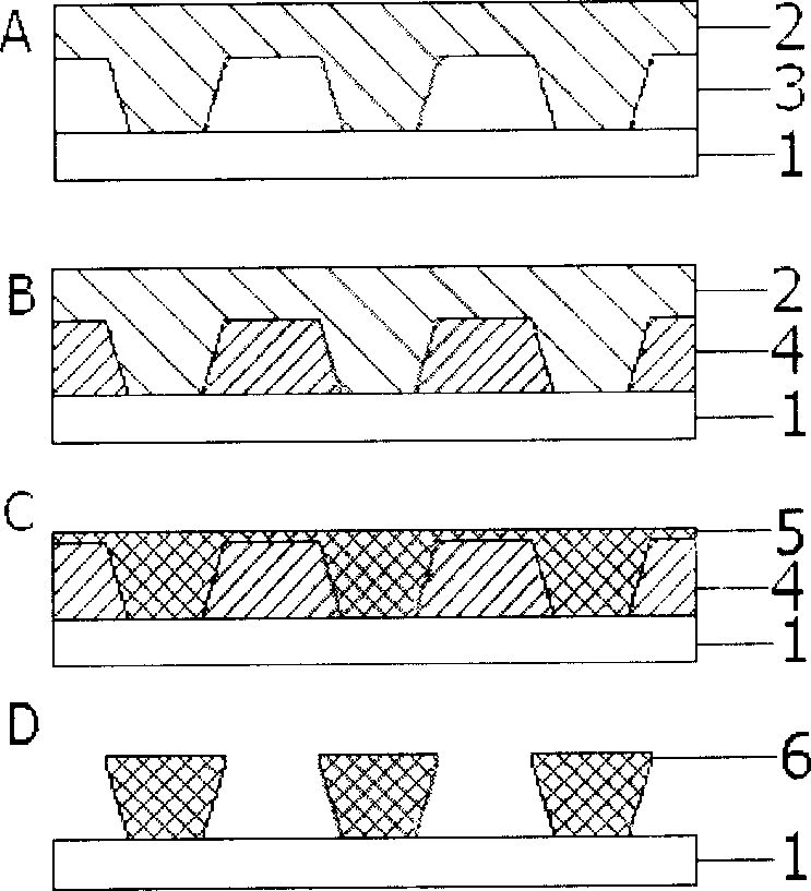 Method for making reverse ladder structure by using architecture-complementary micro-patterning technique