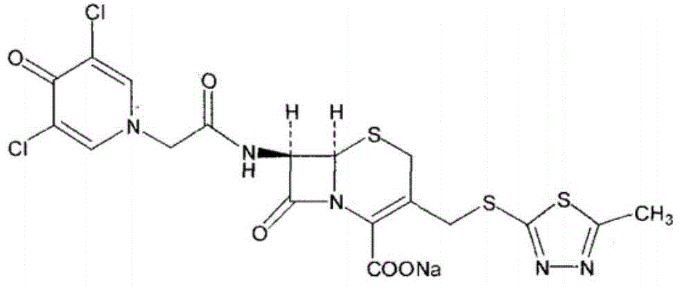 Synthetic process of novel cephalosporin anti-infective drug
