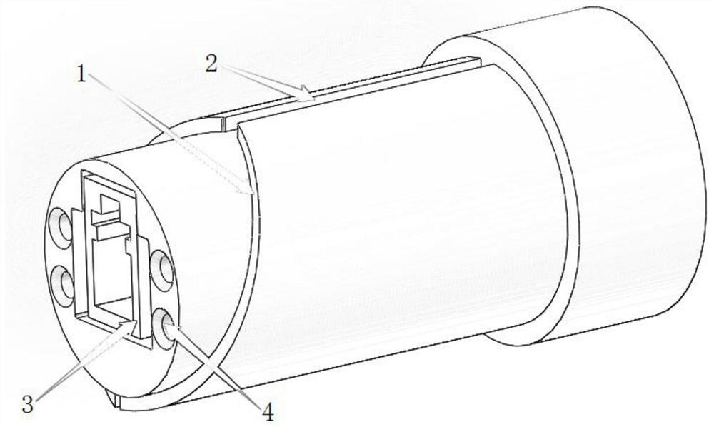 Connector of photoelectric combined conduit