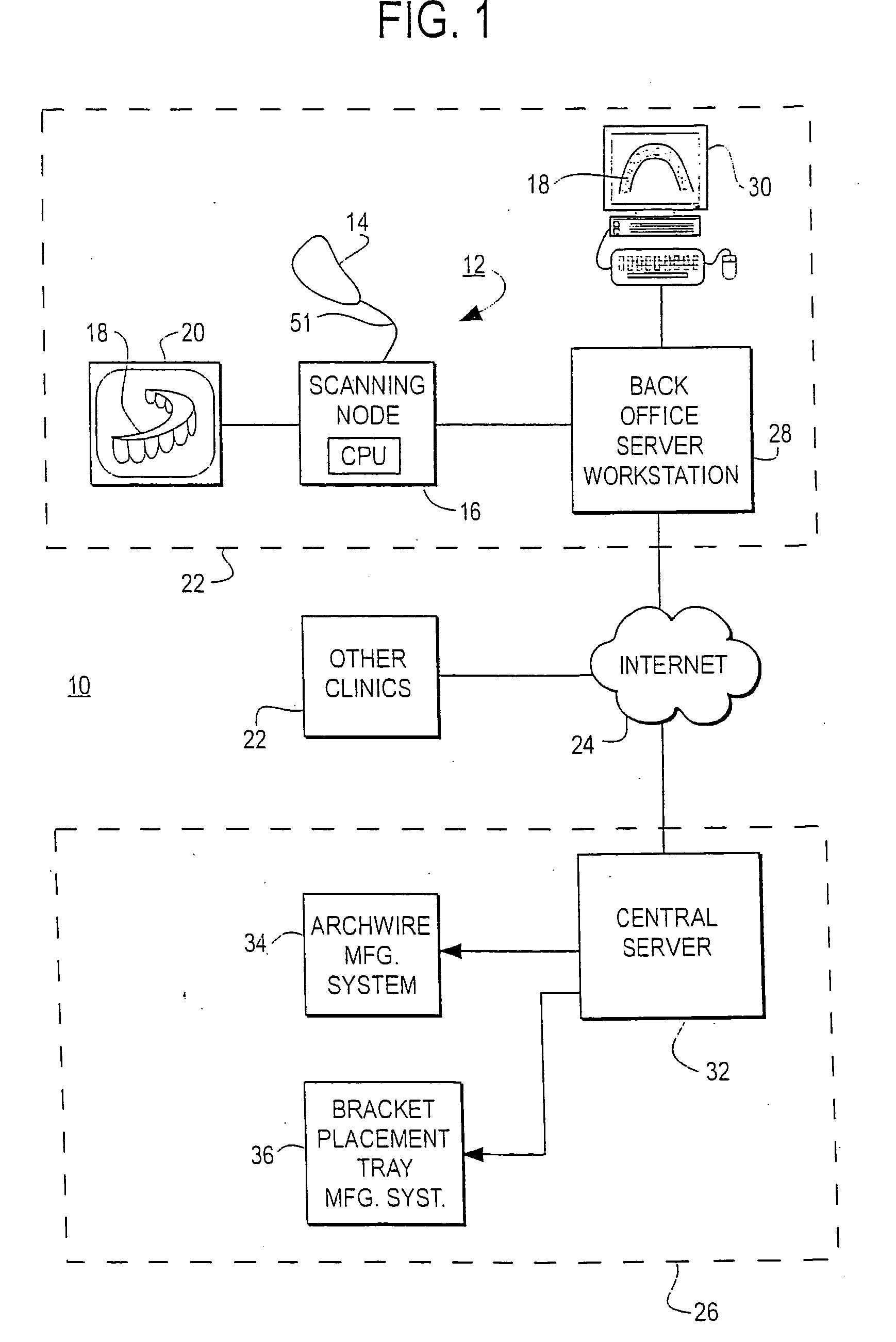 Virtual bracket library and uses thereof in orthodontic treatment planning