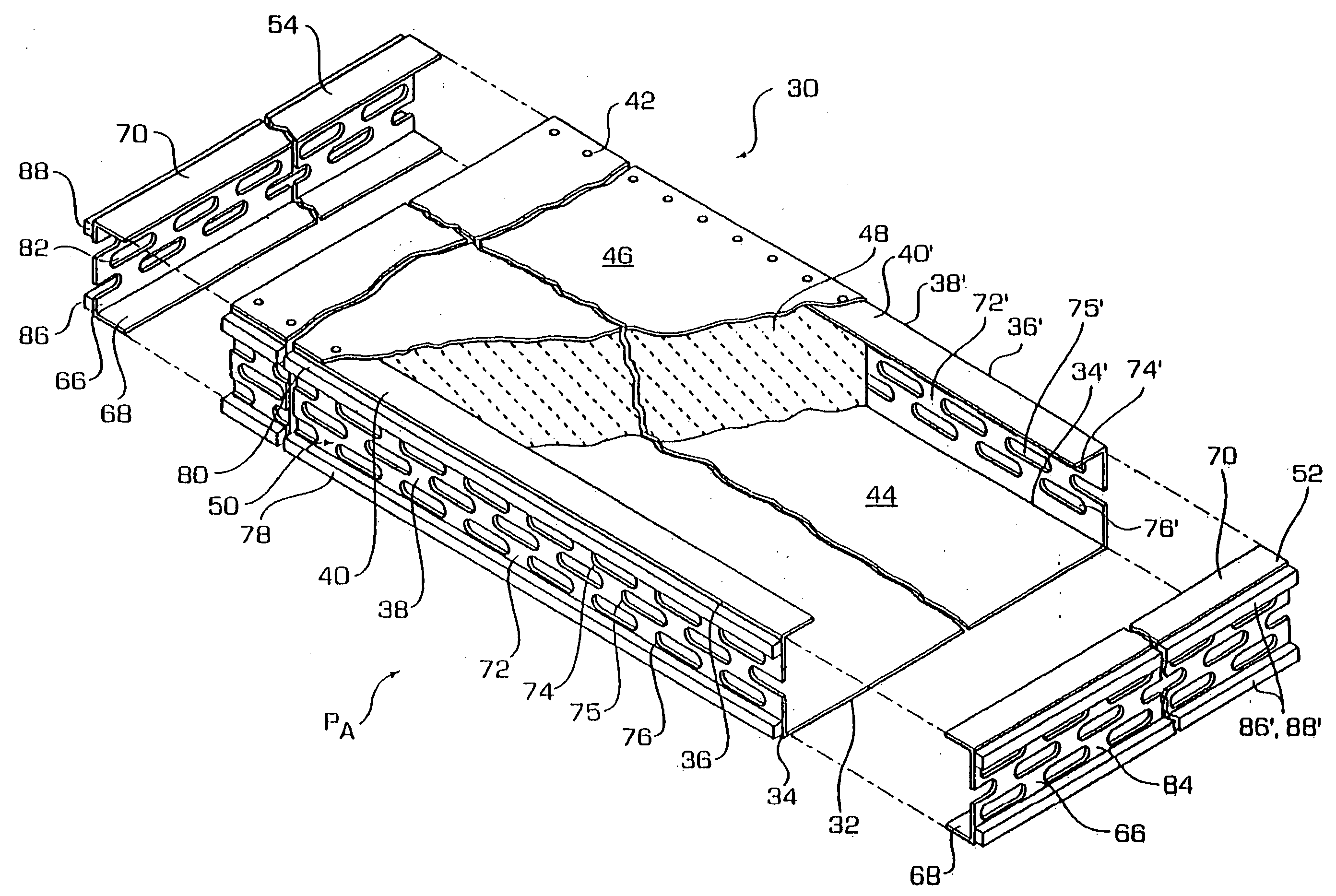 Modular oven, panel assembly and method of assembling the same