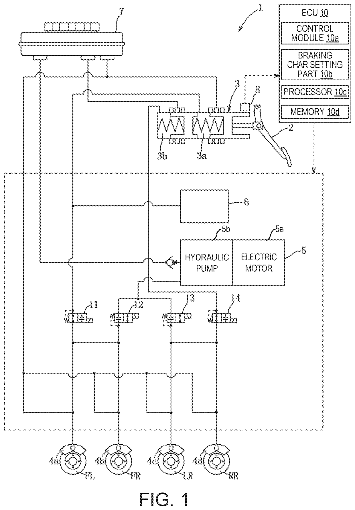 Braking control device for vehicle