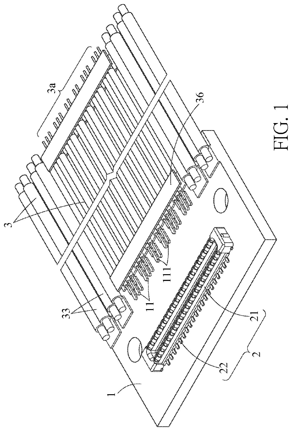 Single-row electrical wire structure