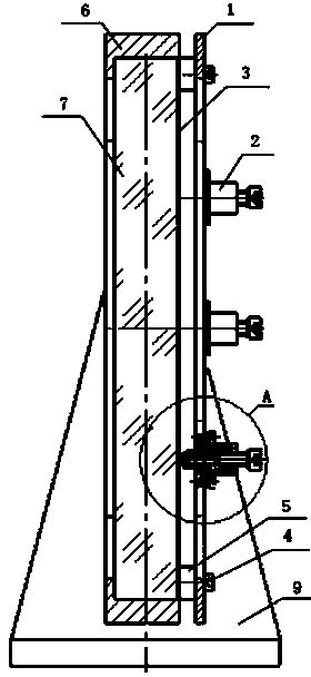 Clamp and clamping method for large-diameter plane optical element