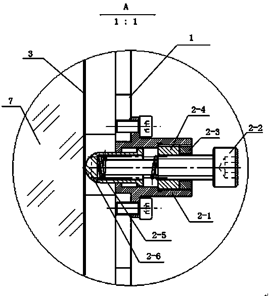 Clamp and clamping method for large-diameter plane optical element