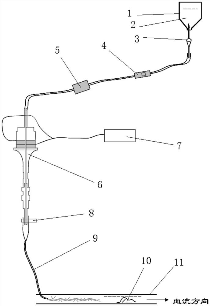 A built-in medical ultrasonic thrombolysis therapy instrument