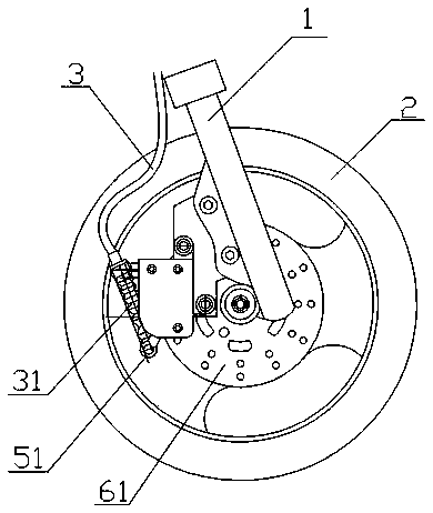 Mechanical disc brake device