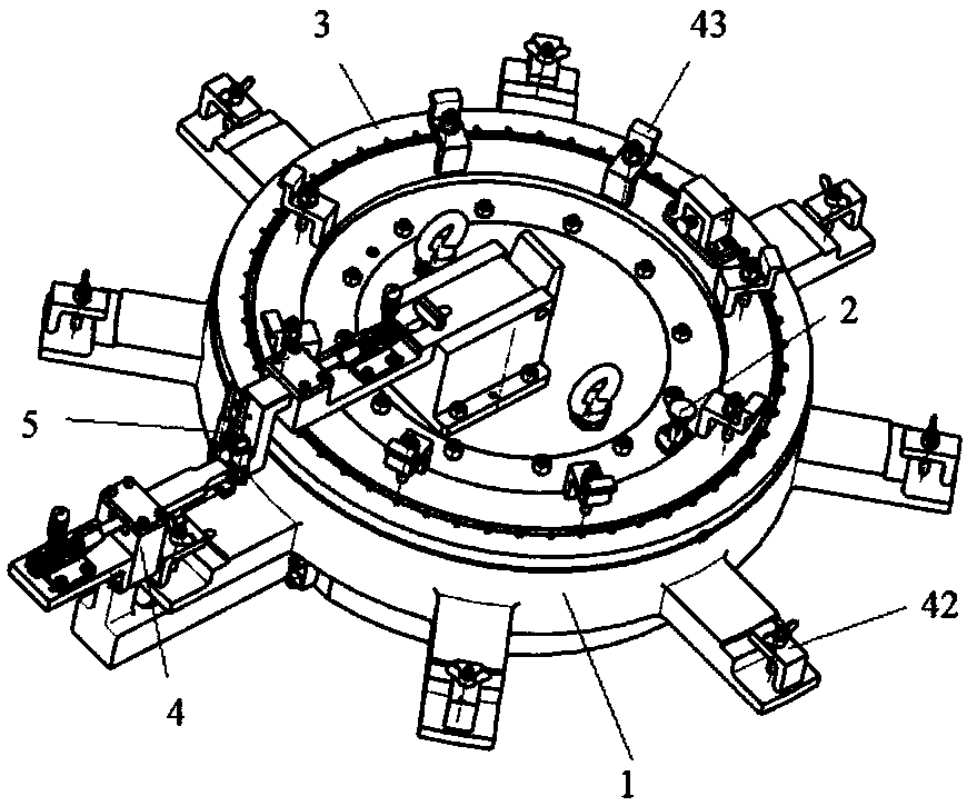 Device for assembling and welding fan casing combined piece