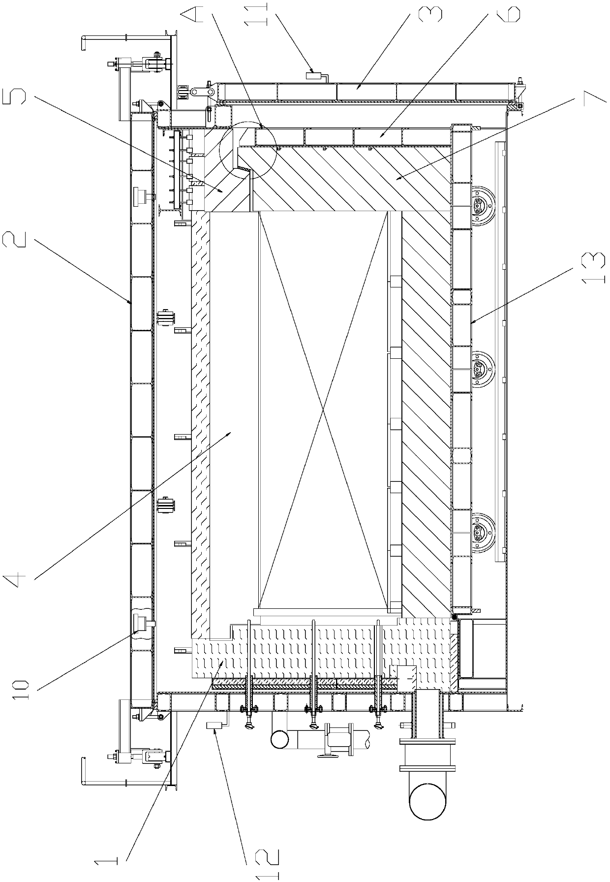 Nitriding sintering furnace