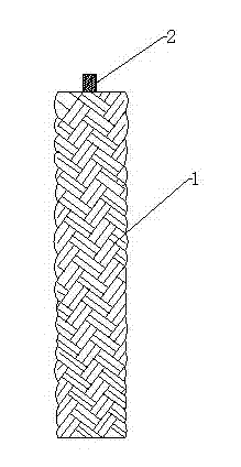 Ultra-thin fiber cleaning rope and manufacturing method thereof