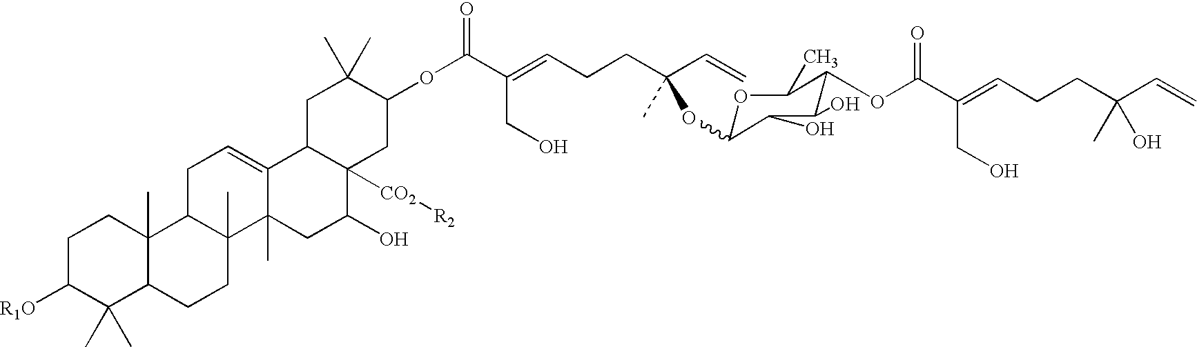 Triterpene compositions and methods for use thereof