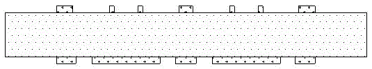 Twice first plating and then etching metal frame subtractive buried chip flip-chip bump structure and process method