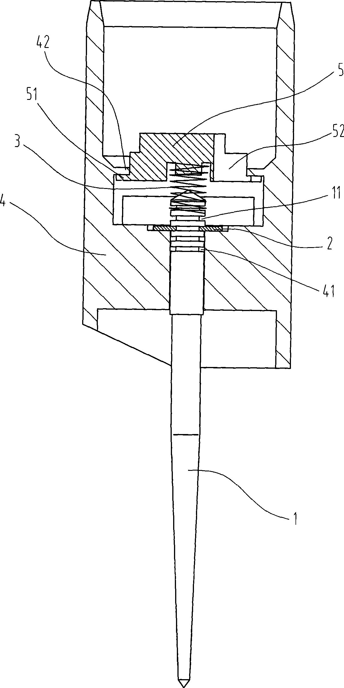 Mounting structure for carburetor needle valve