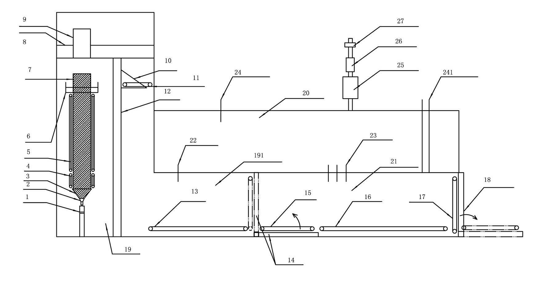 Pressure-regulating vacuum round and square dual-purpose three-dimensional continuous foaming machine