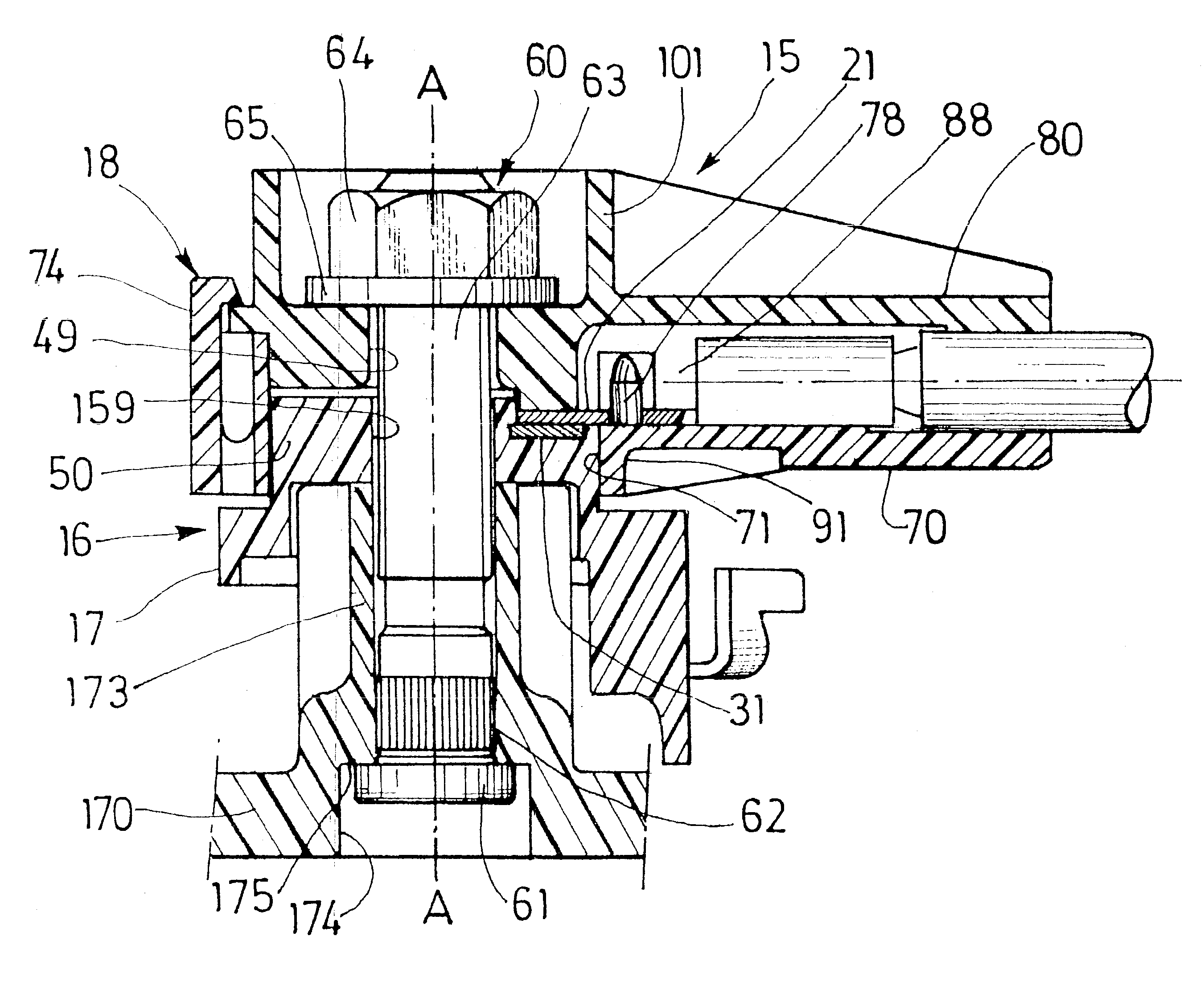 Multicontact electrical connector and rotating electrical machine bearing same