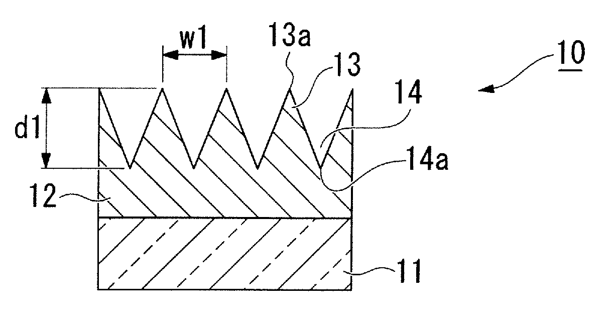 Transparent molded body and antireflective member using the same