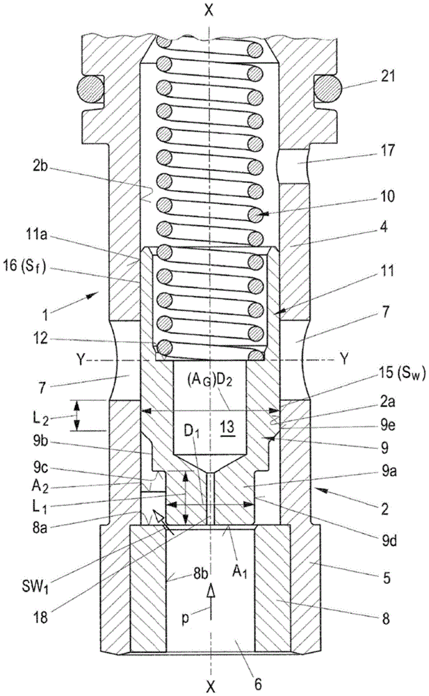 pressure limiting valve