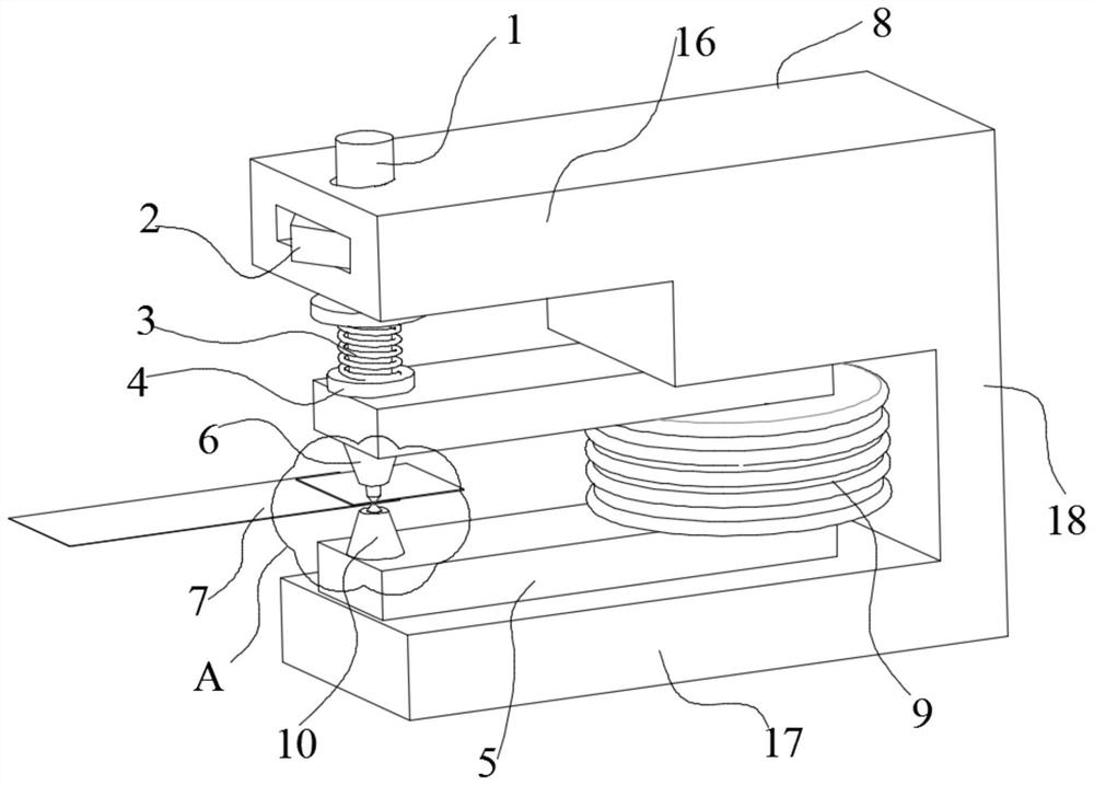 An eddy current resistance welding device and welding method for foil miniature parts