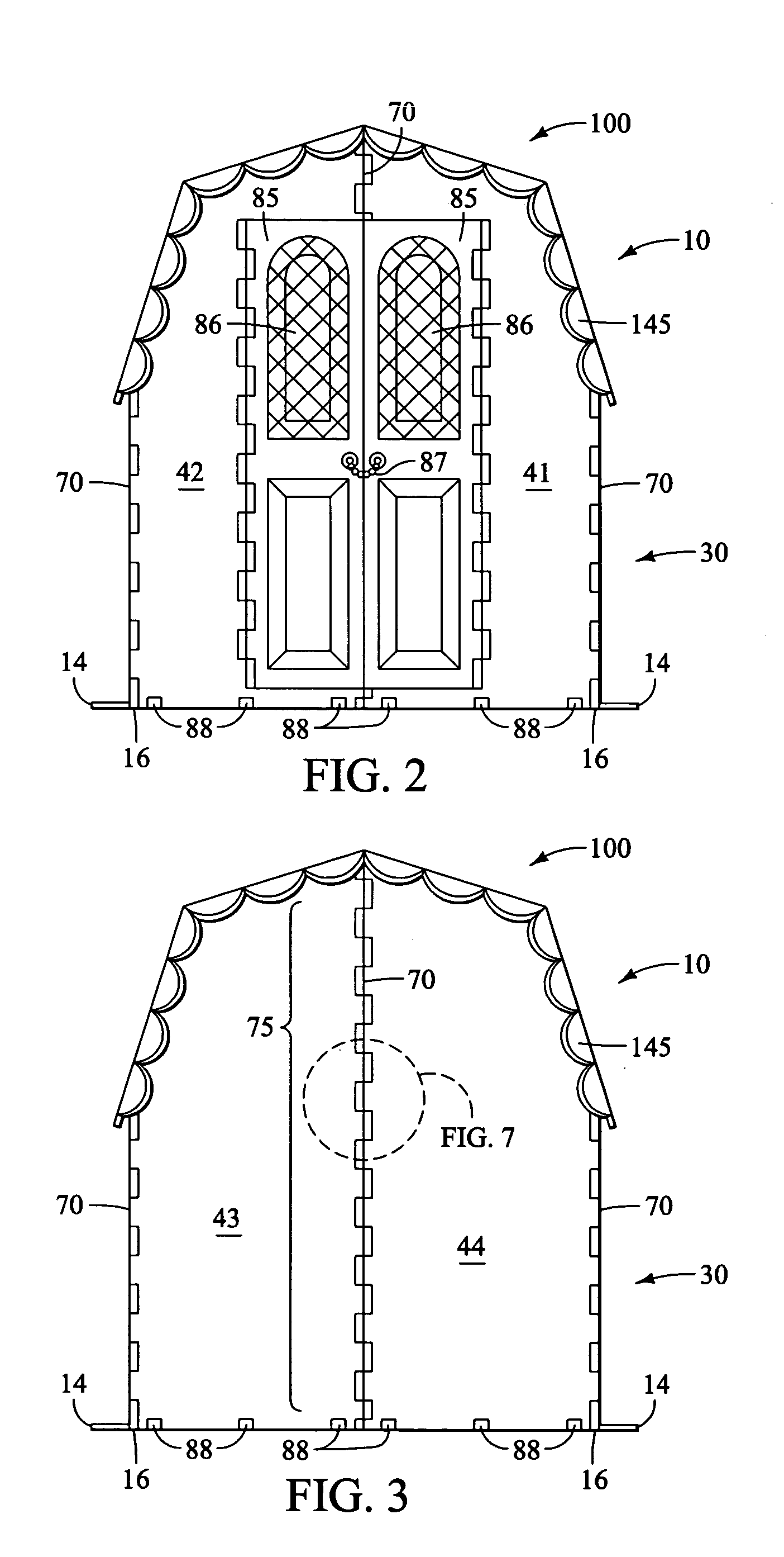 Portable, folding storage structures with carrying case and methods therefor