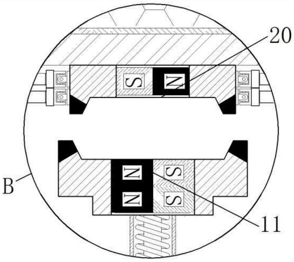 Flashboard type airtight door based on electromagnetic repulsion principle