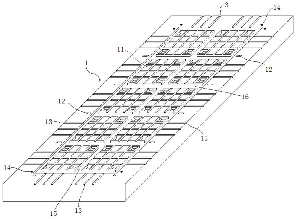 Forming die of cross beam prefabricated part and mounting and using method thereof