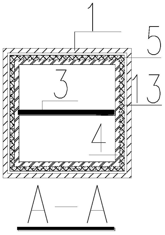 Fabricated replaceable two-stage buckling-restrained energy dissipation supporting component