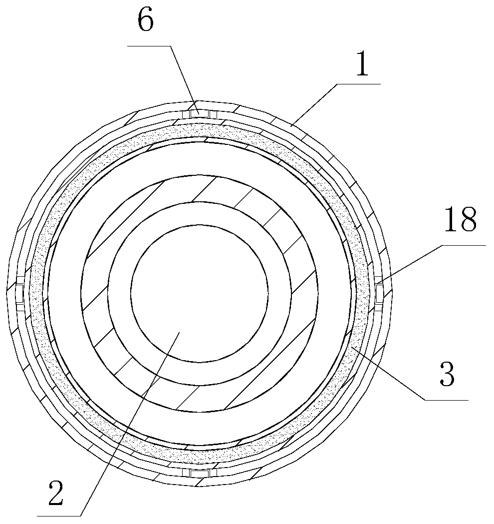 Mechanical sealing assembly capable of avoiding material accumulation