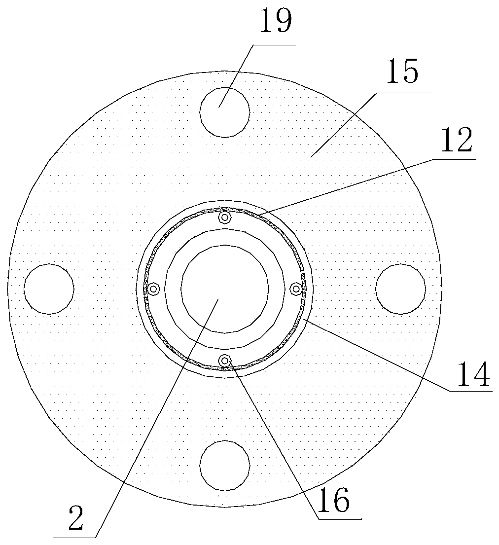 Mechanical sealing assembly capable of avoiding material accumulation
