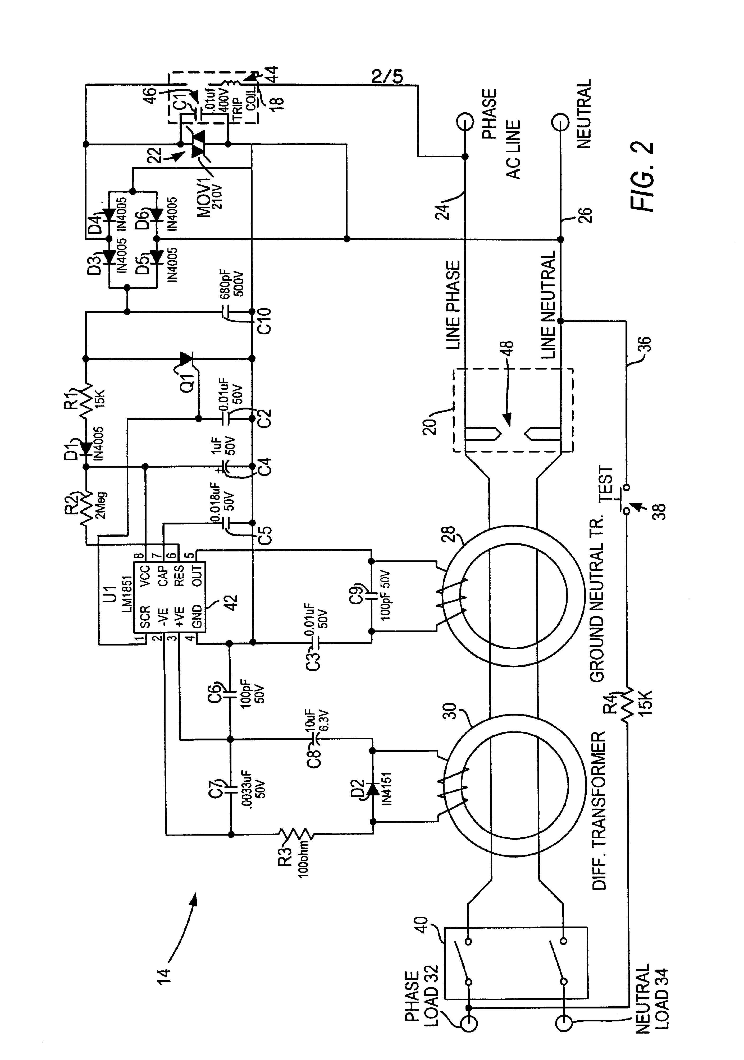 Circuit interrupter with improved surge suppression