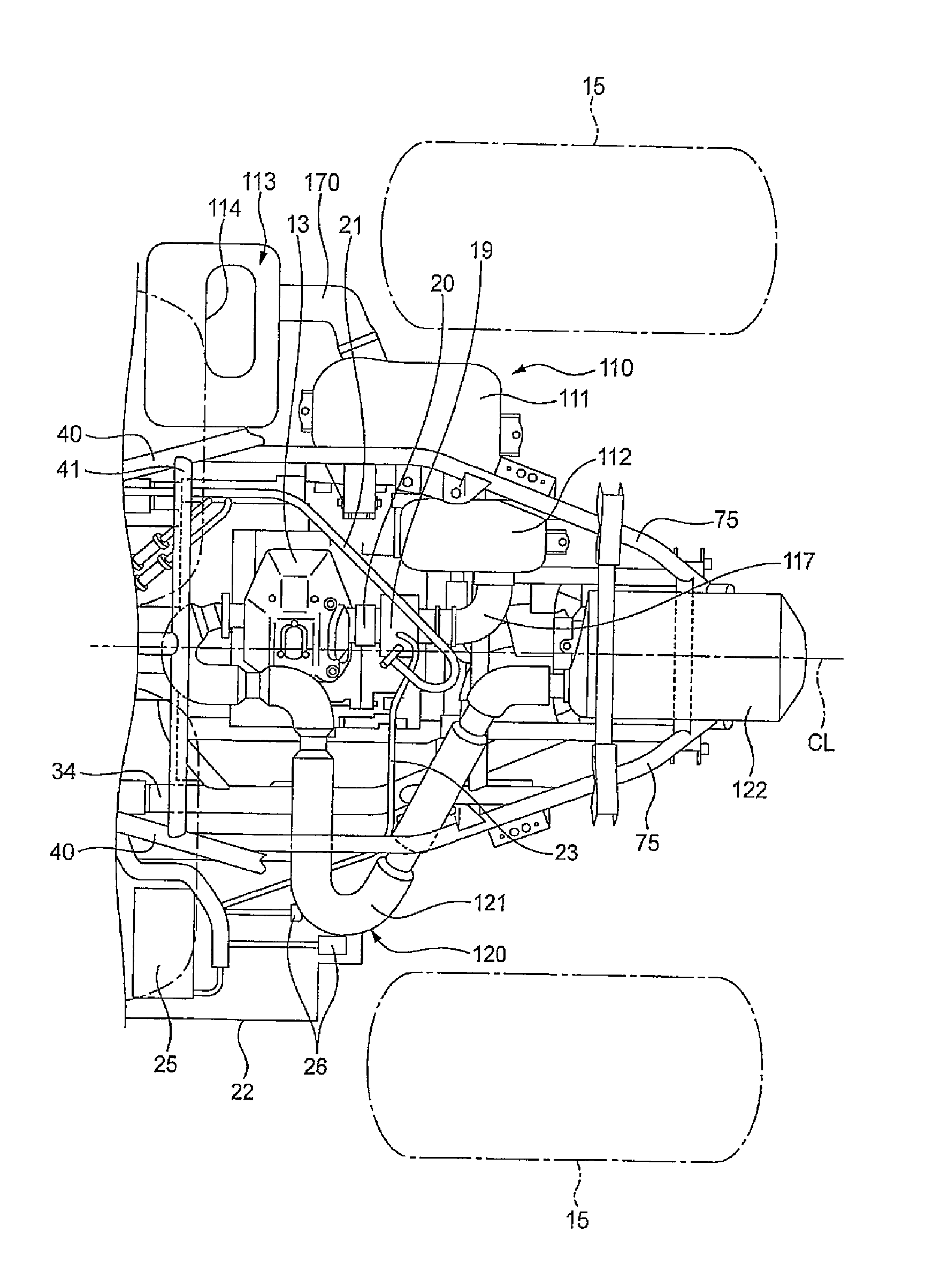 Intake structure of vehicle