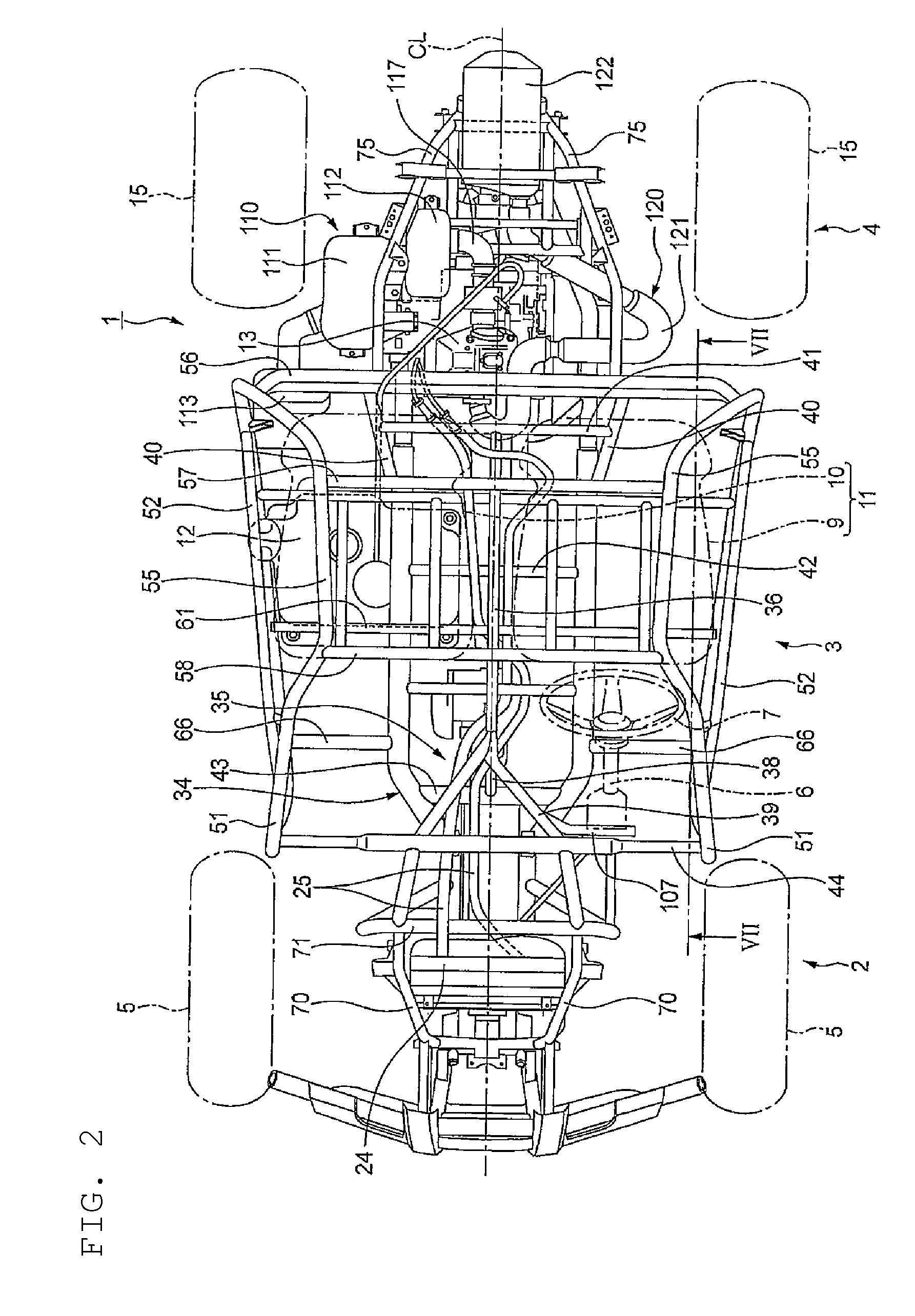 Intake structure of vehicle
