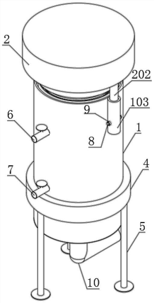 Environment-friendly high-rise building constant-pressure secondary water supply device