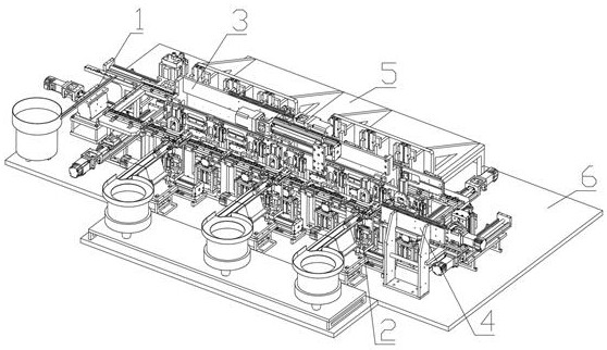 Novel electroacoustic component automatic assembling production line